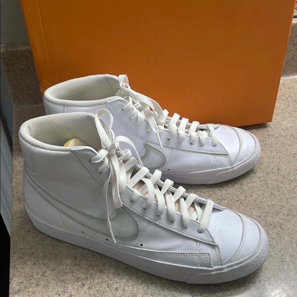 Nike White High-Top Men's Sneakers